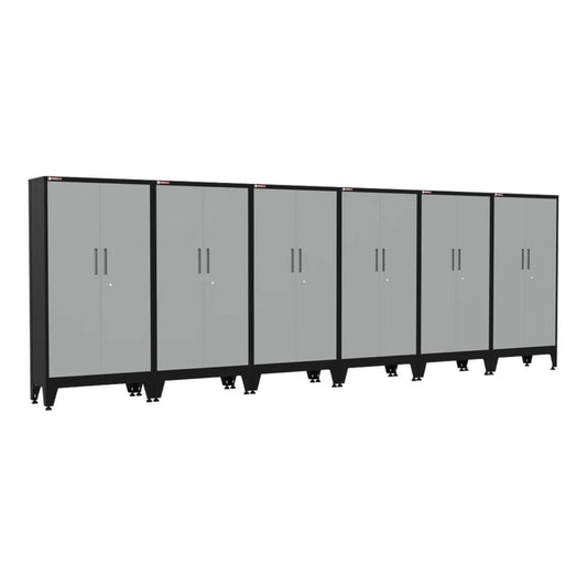 Armadillo Tough Grey Gear Locker Tall Cabinet (6-Pack) - AR6PC34G