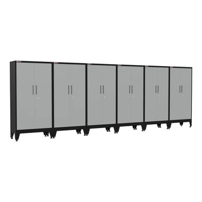 Armadillo Tough Grey Gear Locker Tall Cabinet (6-Pack) - AR6PC34G