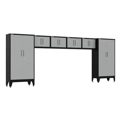 Armadillo Tough Grey 6-Piece Garage Cabinet Kit with Levelers - AR6PC69G