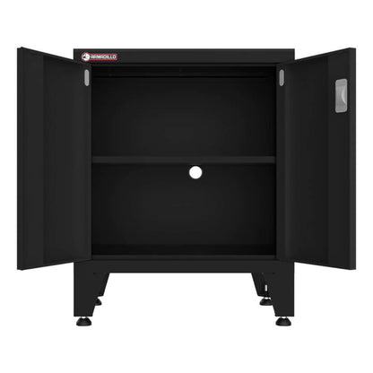 Armadillo Tough Black 7-Piece Garage Cabinet Setup with Levelers and Casters - AR7PC19B