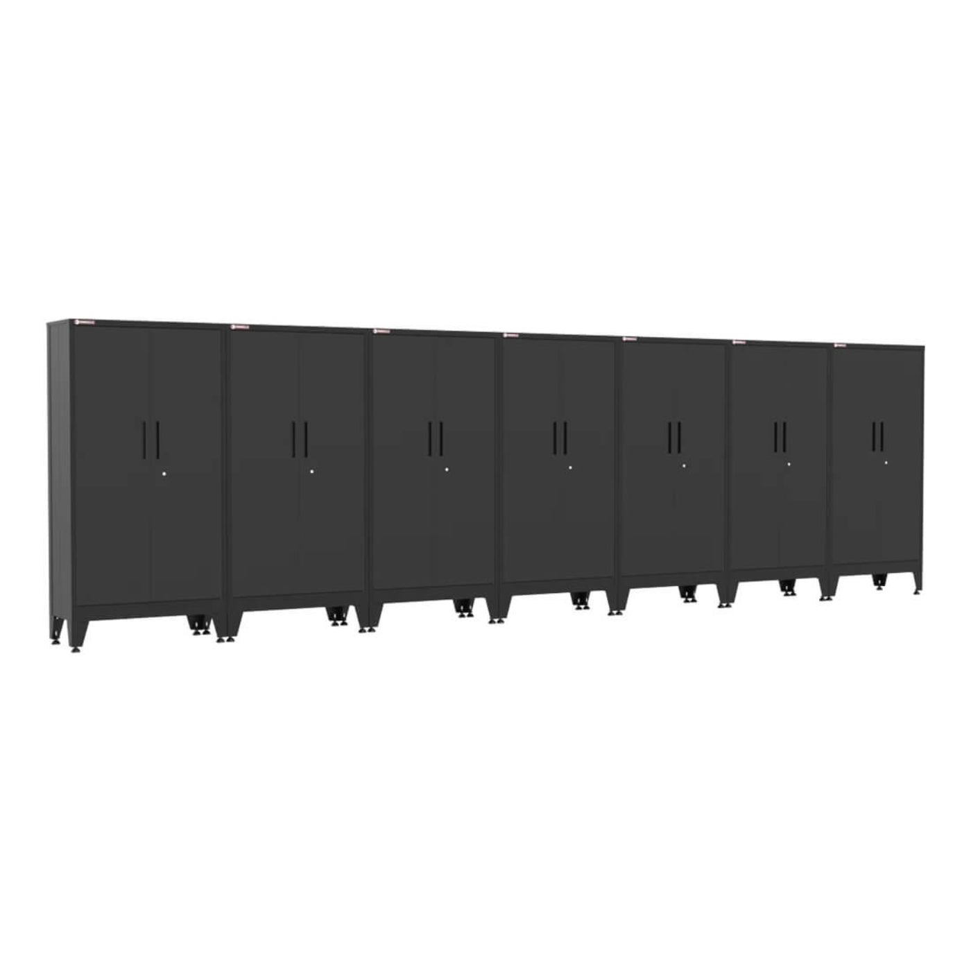Armadillo Tough Black Gear Locker Tall Cabinet (7-Pack) - AR7PC35B
