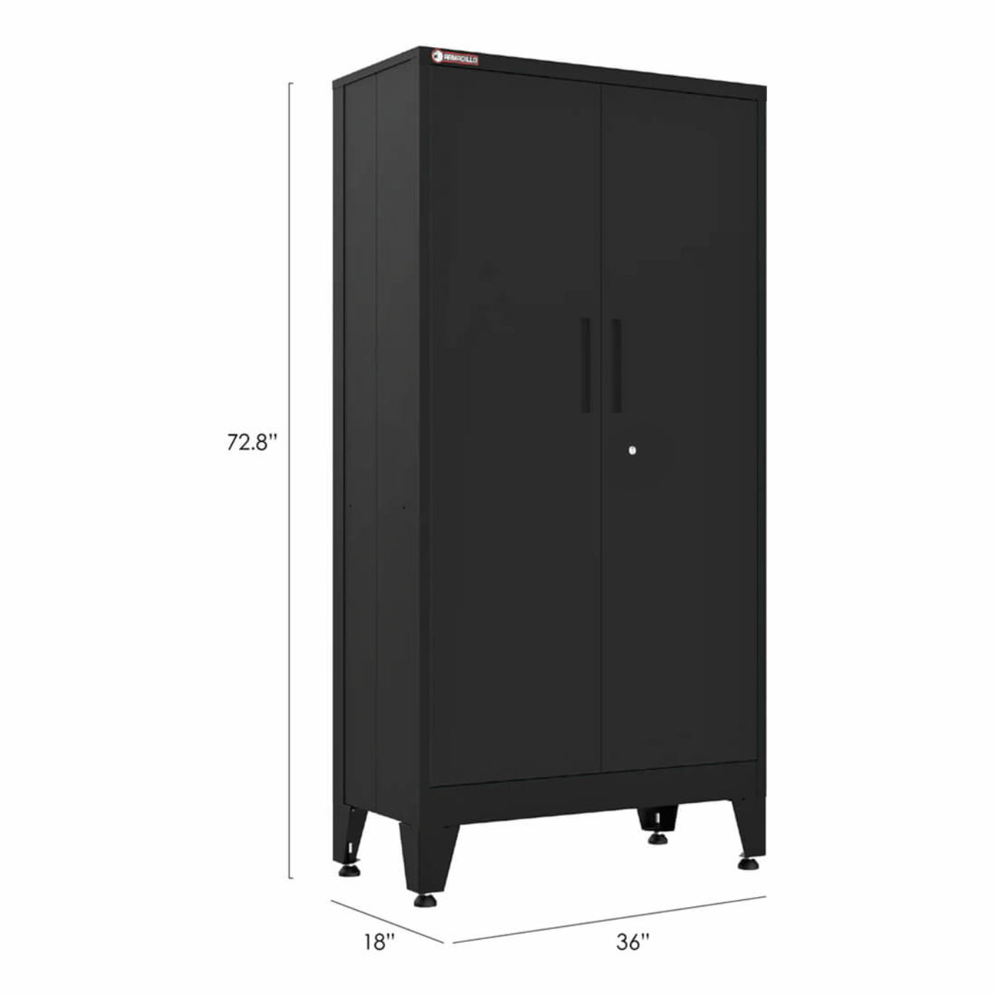 Armadillo Tough Black Gear Locker Tall Cabinet (7-Pack) - AR7PC35B