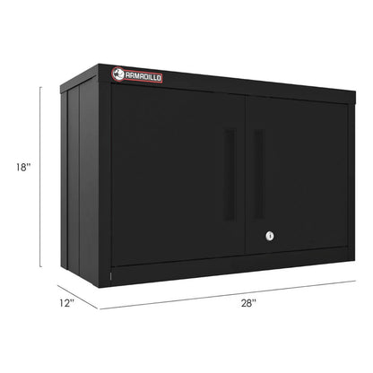 Armadillo Tough Black Wall Cabinet (8-Pack) - AR8PC66B