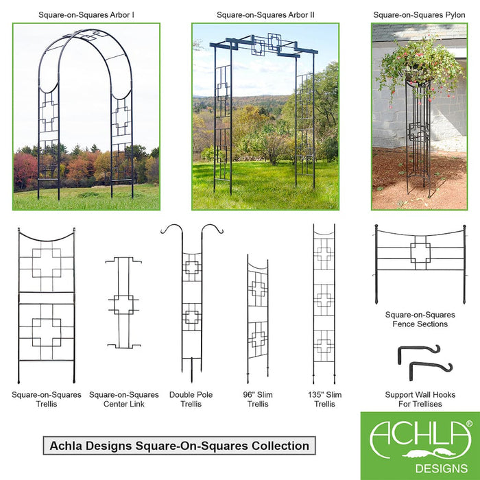 Achla Designs Square-on-Squares Arbor - ARB-25