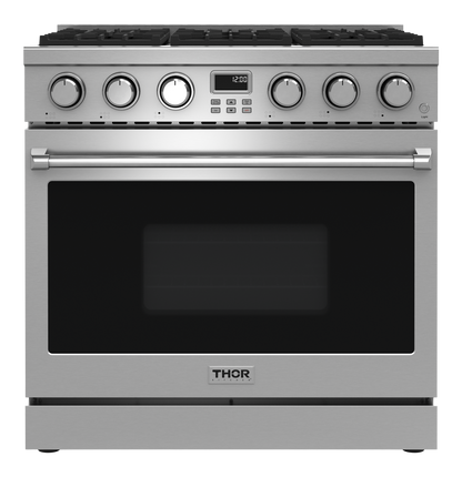 THOR Kitchen 36-Inch Gas Range - Contemporary Professional - ARG36