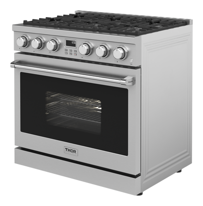 THOR Kitchen 36-Inch Gas Range - Contemporary Professional - ARG36