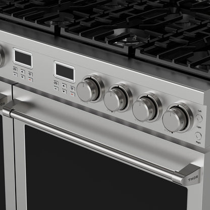 Thor Kitchen 48-Inch Propane Gas Range with 6.8 Cu. Ft. Convection Oven in Stainless Steel  - ARG48LP