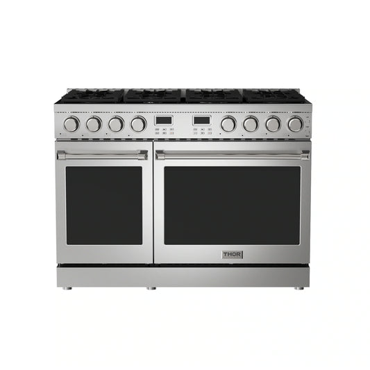 Thor Kitchen 48-Inch Propane Gas Range with 6.8 Cu. Ft. Convection Oven in Stainless Steel  - ARG48LP
