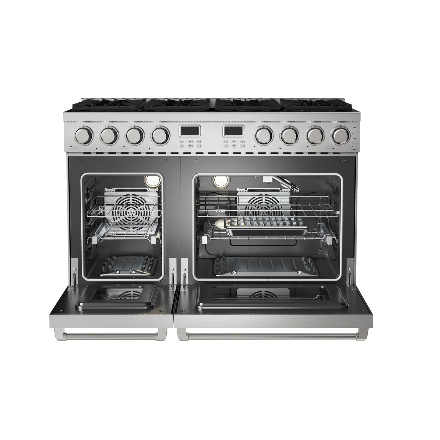 Thor Kitchen 48-Inch Propane Gas Range with 6.8 Cu. Ft. Convection Oven in Stainless Steel  - ARG48LP
