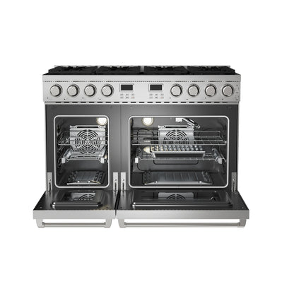 Thor Kitchen 48-Inch Propane Gas Range with 6.8 Cu. Ft. Convection Oven in Stainless Steel  - ARG48LP