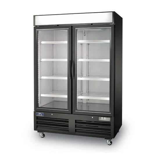 Arctic Air AFGDM49 54" Double Glass Door Reach-In Merchandiser Freezer - AFGDM49