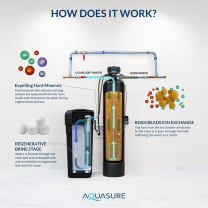 Aquasure Harmony Series | 48,000 Grains Water Softener - AS-HS48D