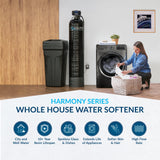 Aquasure Harmony Series | 48,000 Grains Water Softener w/ Fine Mesh Resin and Pleated Sediment Filter - AS-HS48FMP