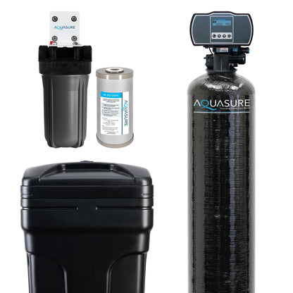 Aquasure Harmony Series | 48,000 GRAINS Water Softener & Triple Purpose Pre-Filter - AS-HS48SCP