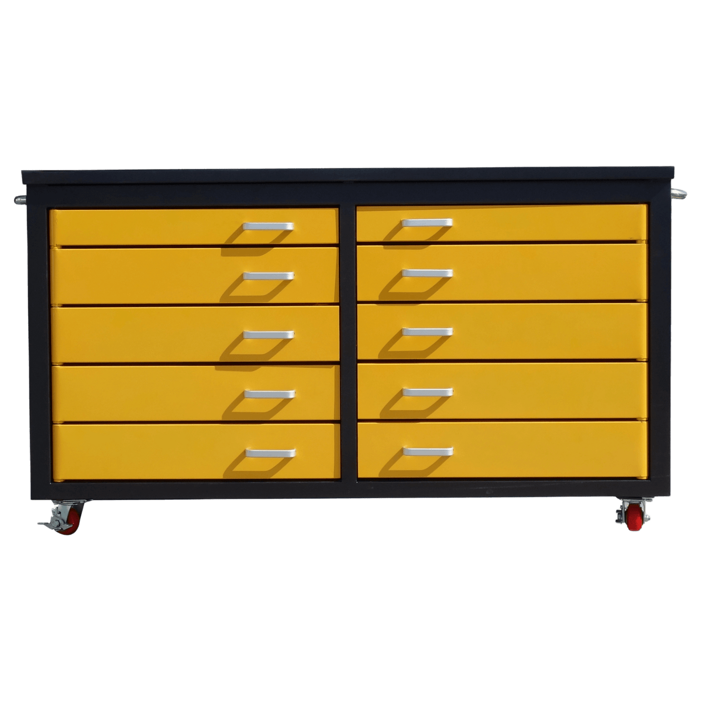 Chery Industrial AS-IS 6ft Storage Cabinet with Workbench 10 Drawers D_WW000196