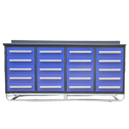 Chery Industrial [AS-IS] 7' Garage Storage Cabinets with 20 Drawers - D_WW000207