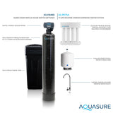 Aquasure Harmony Series | 48,000 Grains Whole House Water Softener & 75 GPD Reverse Osmosis System Bundle - AS-PR75HS48D