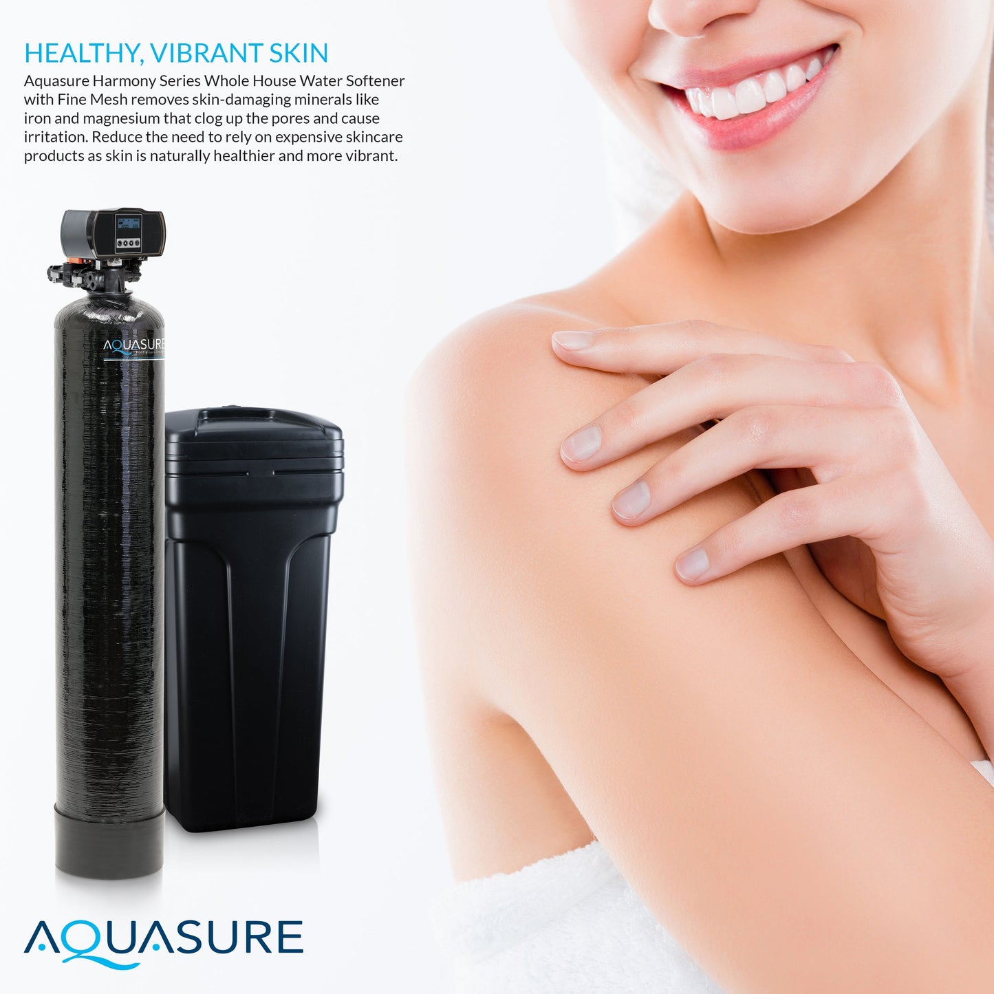Aquasure Signature Elite | 1,500,000 Gallons Whole House Water Filter Treatment Bundle with 64,000 Grains Softener w/ Fine Mesh Resin, 75 GPD Reverse Osmosis System - AS-SE1500FM