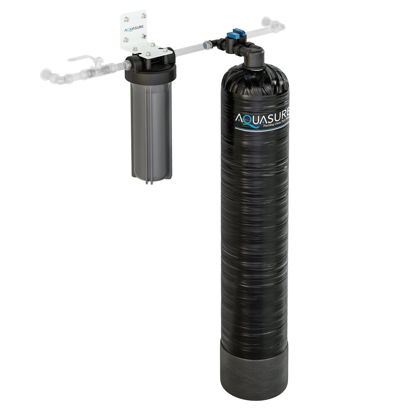 Aquasure | 15 GPM Whole House Salt-Free Water Conditioning/Softening System with Triple Purpose Pre-Filter - AS-SF15G