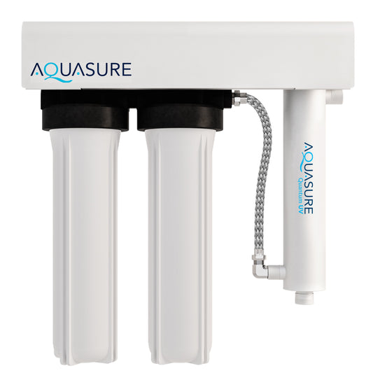 Aquasure Series | 18 GPM Multi-Stage UV Ultraviolet Light Whole House Water Treatment Filtration System,  - AS-WHUV18HO