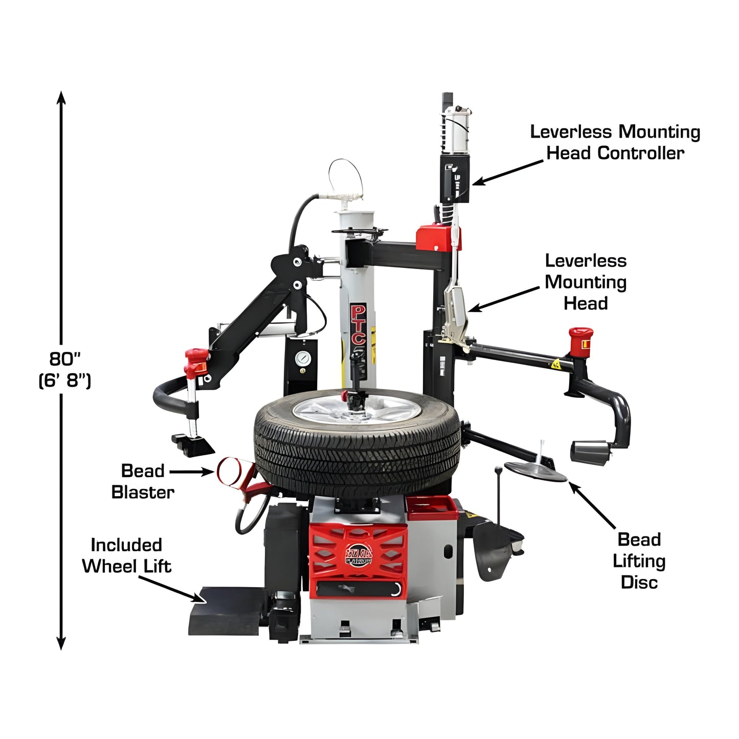 Atlas Platinum PTC500 Tire Changer + PWB90XL Wheel Balancer Combo Package - ATEAP-TCWB-COMBO2-FPD