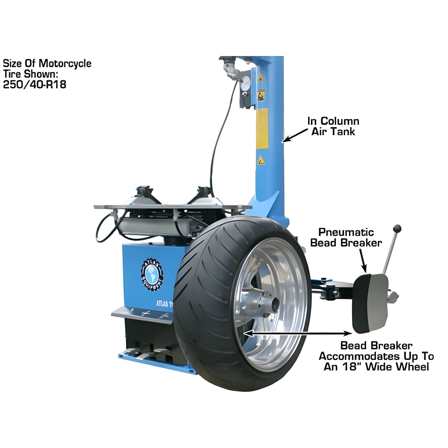 Atlas TC289 Tire Changer + WB11 Wheel Balancer Combo Package - ATETCWB-COMBO8-FPD