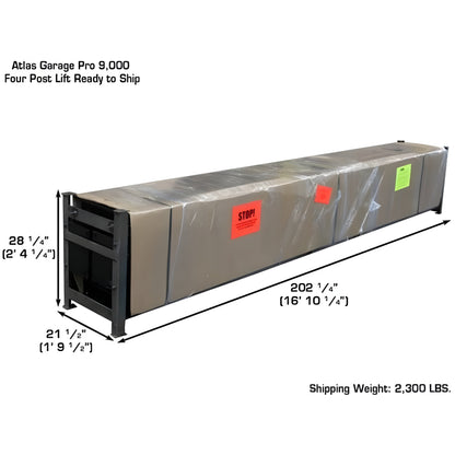 Atlas PRO9000 4 Post Lift + RJ6 Rolling Jacks Combo - ATEXH-PRO9-COMBO2-FPD