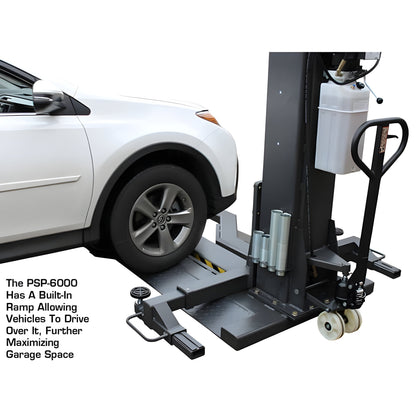 Atlas PSP-6000 6,000 lb Portable Single Post Lift - ATEXH-PSP-6000-FPD