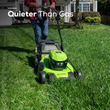 Greenworks 48V (2x24V) 21" Cordless Battery Self-Propelled Lawn Mower w/ Two (2) 5.0Ah USB Batteries & Dual Port Charger - 2532502