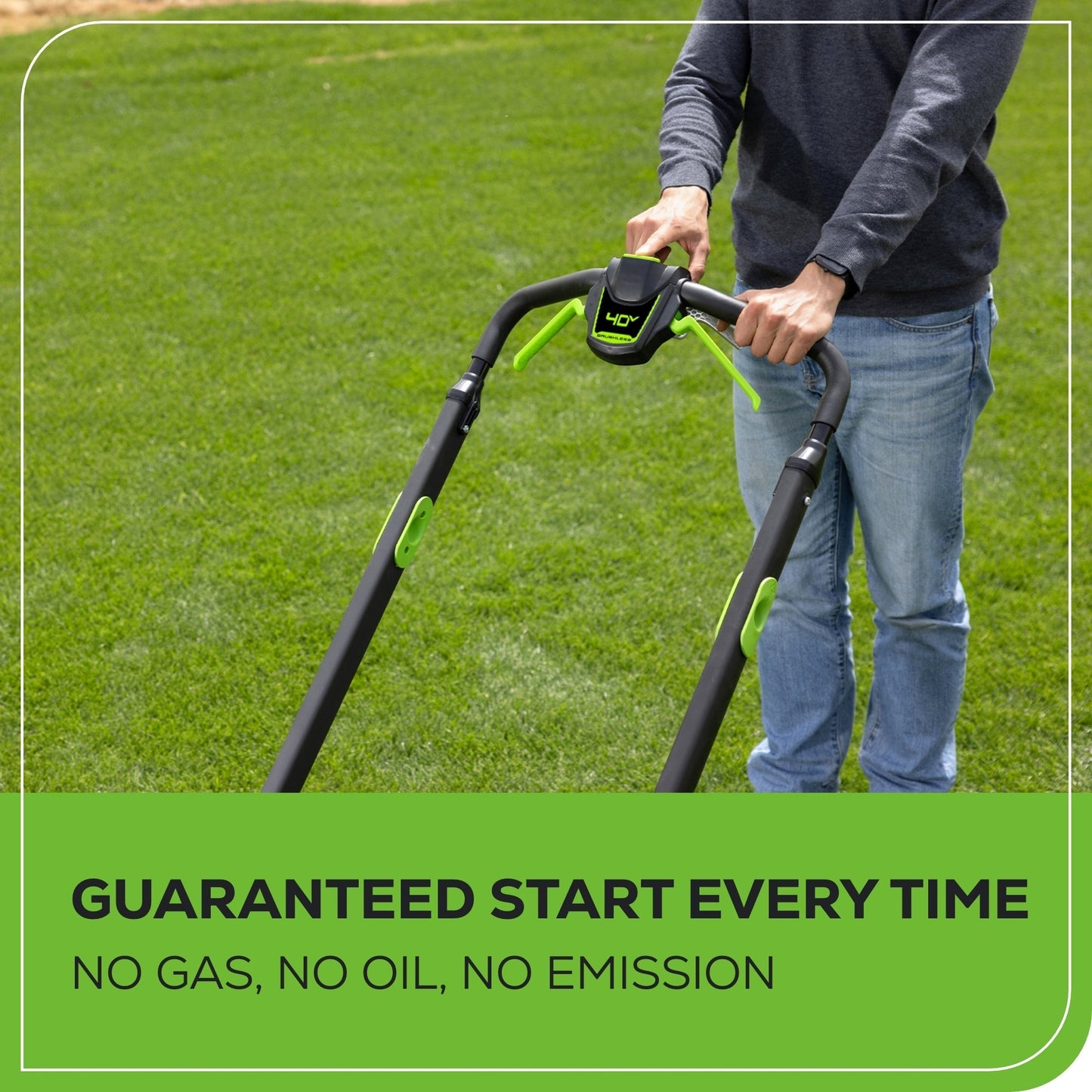 Greenworks 40V 21" Cordless Battery Self-Propelled Lawn Mower w/ 5.0Ah Battery & 2A Charger - 2550002