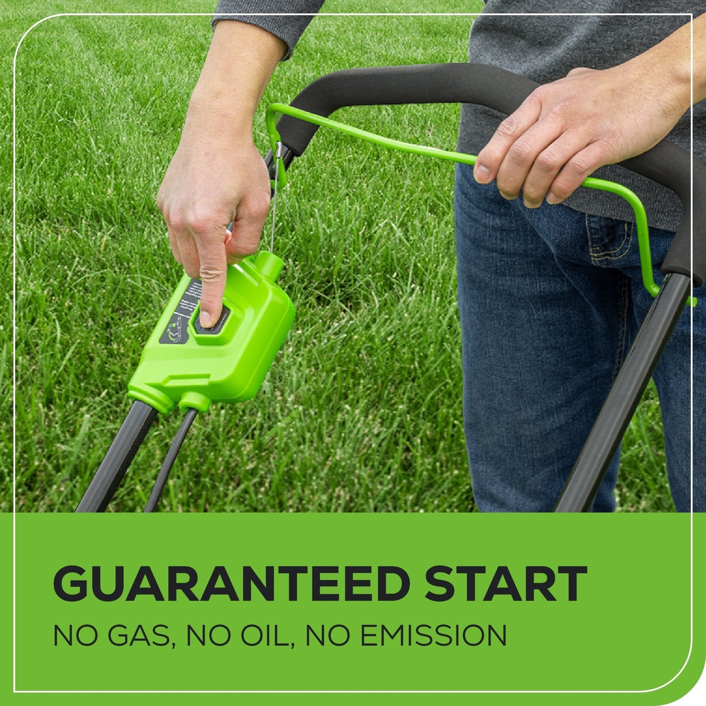 Greenworks 40V 16" Cordless Battery Brushless Push Lawn Mower w/ 4.0Ah Battery & Charger -2540802