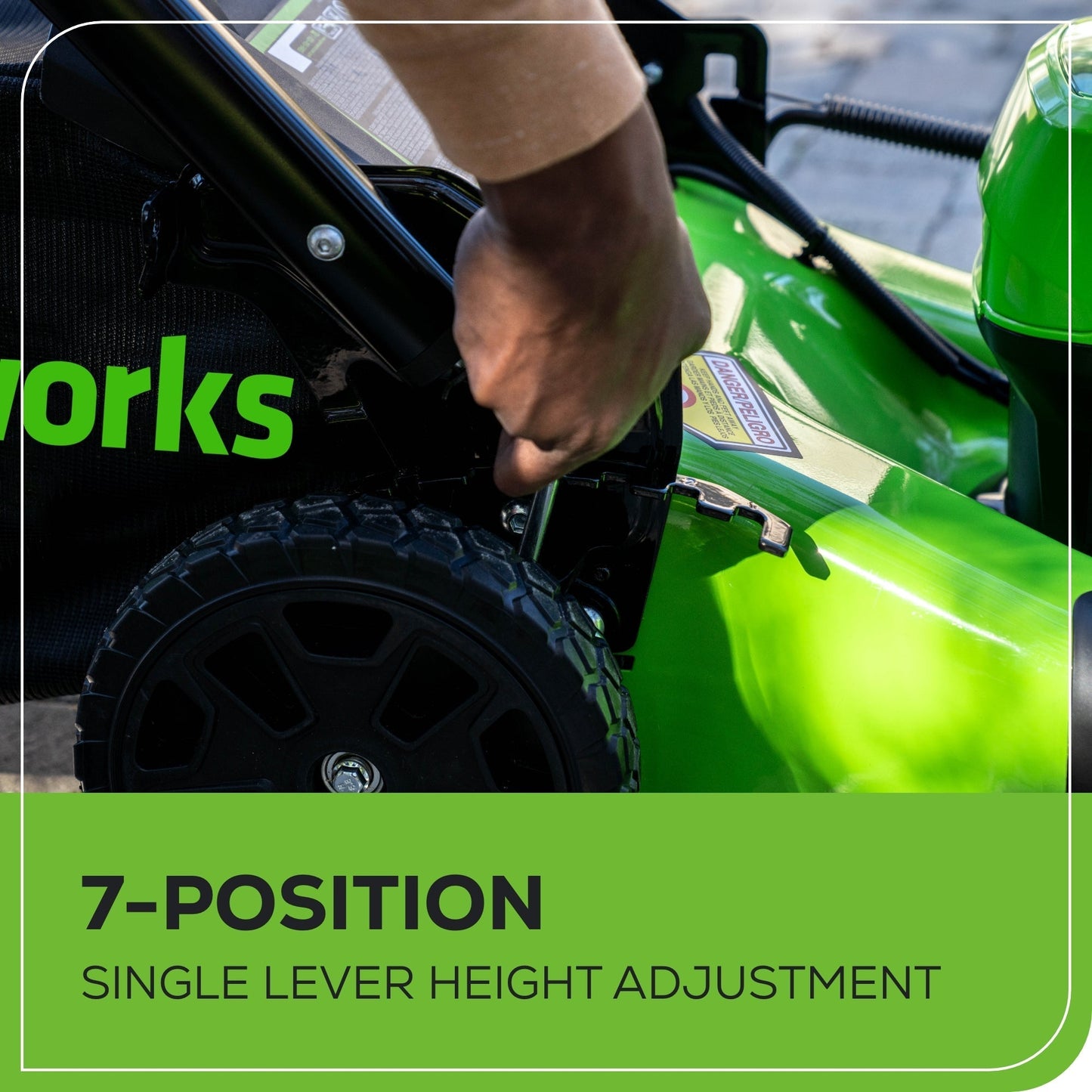 Greenworks 40V 21" Cordless Battery Self-Propelled Lawn Mower w/ 5.0Ah Battery & 2A Charger - 2550002