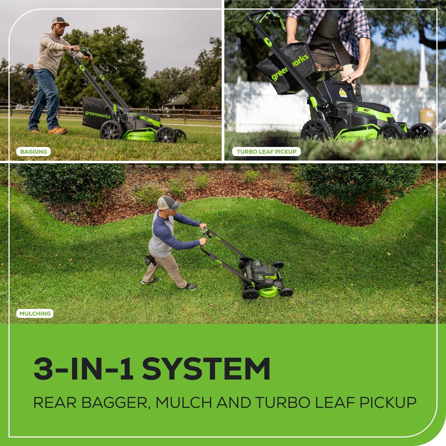 Greenworks 80V 25" Cordless Battery Dual Blade Self-Propelled Mower w/ 5.0Ah Battery & Rapid Charger - 2548402