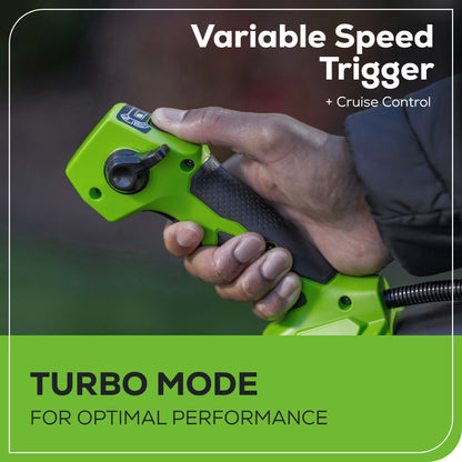 Greenworks 80V 750 CFM Cordless Battery Single Port Backpack Blower w/ 8Ah Battery & 6A Charger - 2438902