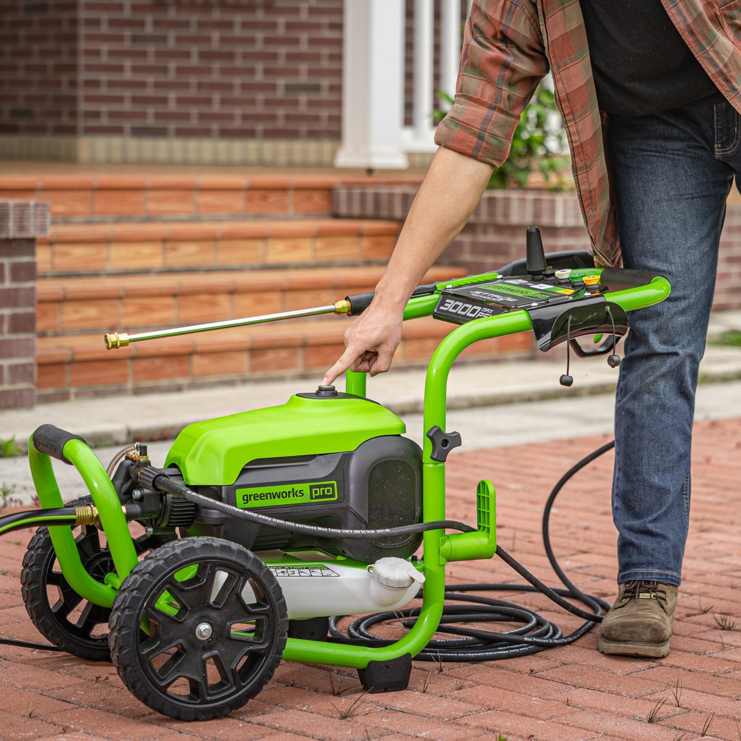 Greenworks 3000 PSI Pressure Washer w/ 15" Surface Cleaner & Extension Combo Kit - 5125602-VK