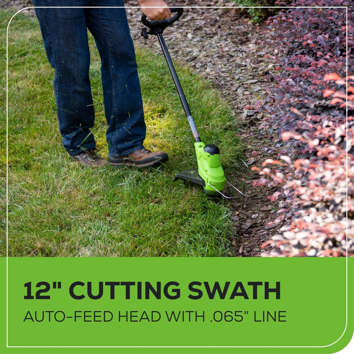 Greenworks 48V (24V x 2) 20" Cordless Battery Push Mower 4PC Combo Kit w/ (2) 4.0Ah Batteries & Dual Port Chargers - 134910200