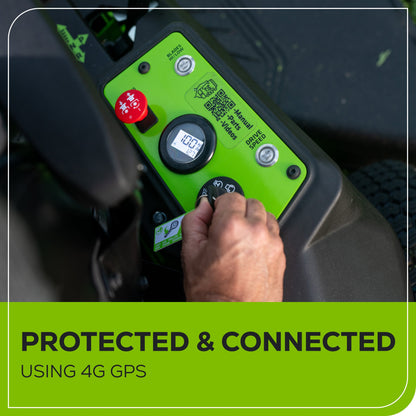 Greenworks 60V 42" Cordless Battery CrossoverZ Zero Turn Lawn Mower + Bagger w/ Six (6) 8.0Ah Batteries and Three (3) Dual Port Turbo Chargers  - 7419702-VK