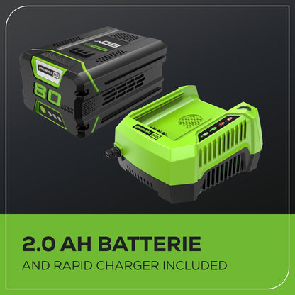 Greenworks 80V 12" Cordless Battery Snow Shovel w/ 2.0 Ah Battery & Charger - 2600602