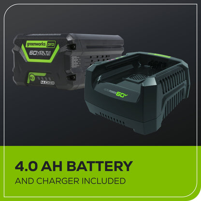 Greenworks 60V 18" Cordless Battery 2.0kW Chainsaw w/ 4.0 Ah Battery & Charger - 2019302