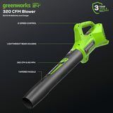Greenworks 48V (2x24V) 21" Cordless Battery Self-Propelled Mower 5PC Combo Kit w/ (2) 5.0Ah Batteries & Chargers - 1376202-VK