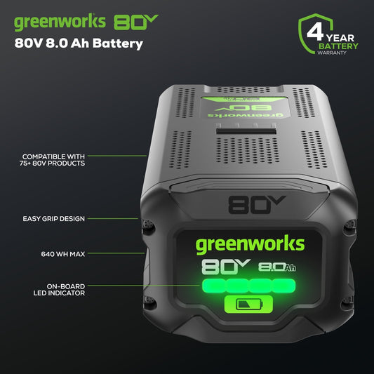 Greenworks 80V 8.0Ah Lithium-Ion Battery - 2999402