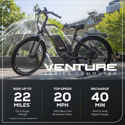 Greenworks 80V VENTURE Series 27.5” Electric Commuter Bike w/ 4Ah Battery and Charger - 7422202