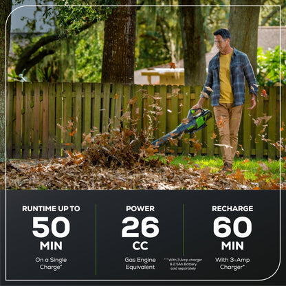 Greenworks 60V 25" Self-Propelled Lawn Mower 4-pc Combo Kit w/ (2) 4.0Ah Batteries and Dual Port Charger  - 1357702-VK