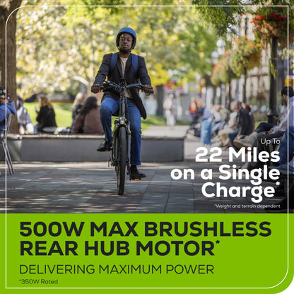 Greenworks 80V VENTURE Series 27.5” Electric Commuter Bike w/ 4Ah Battery and Charger - 7422202