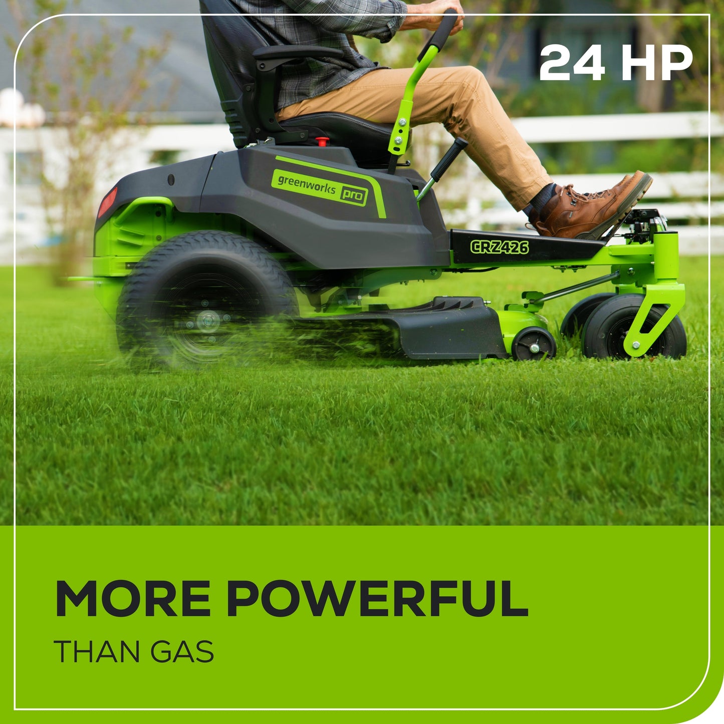 Greenworks 60V 42" Cordless Battery CrossoverZ Zero Turn Lawn Mower + Bagger w/ Six (6) 8.0Ah Batteries and Three (3) Dual Port Turbo Chargers  - 7419702-VK