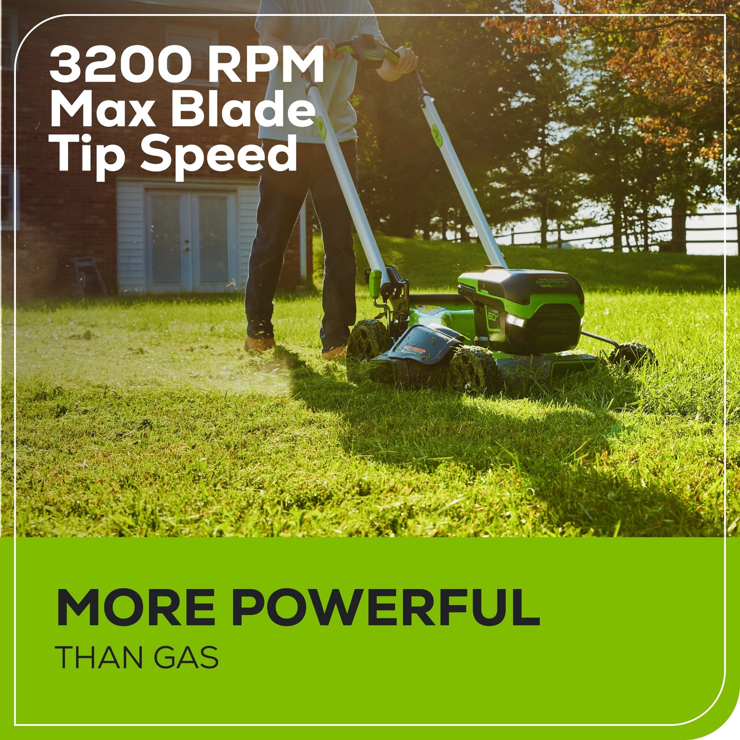Greenworks 60V 21" Cordless Battery Push Lawn Mower w/ 5.0Ah Battery & Charger - 2531602