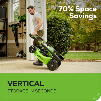 Greenworks 80V 21" Cordless Battery 4-in-1 Push Mower & 16" String Trimmer Combo Kit w/ (1) 4.0Ah Battery & (1) Rapid Charger - 1342502