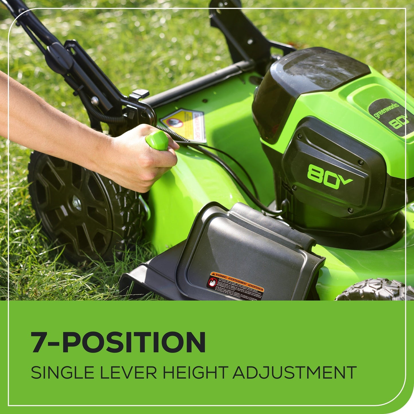 80V 21" Cordless Battery Self-Propelled Mower & Blower w/ 4.0Ah Battery & Rapid Charger