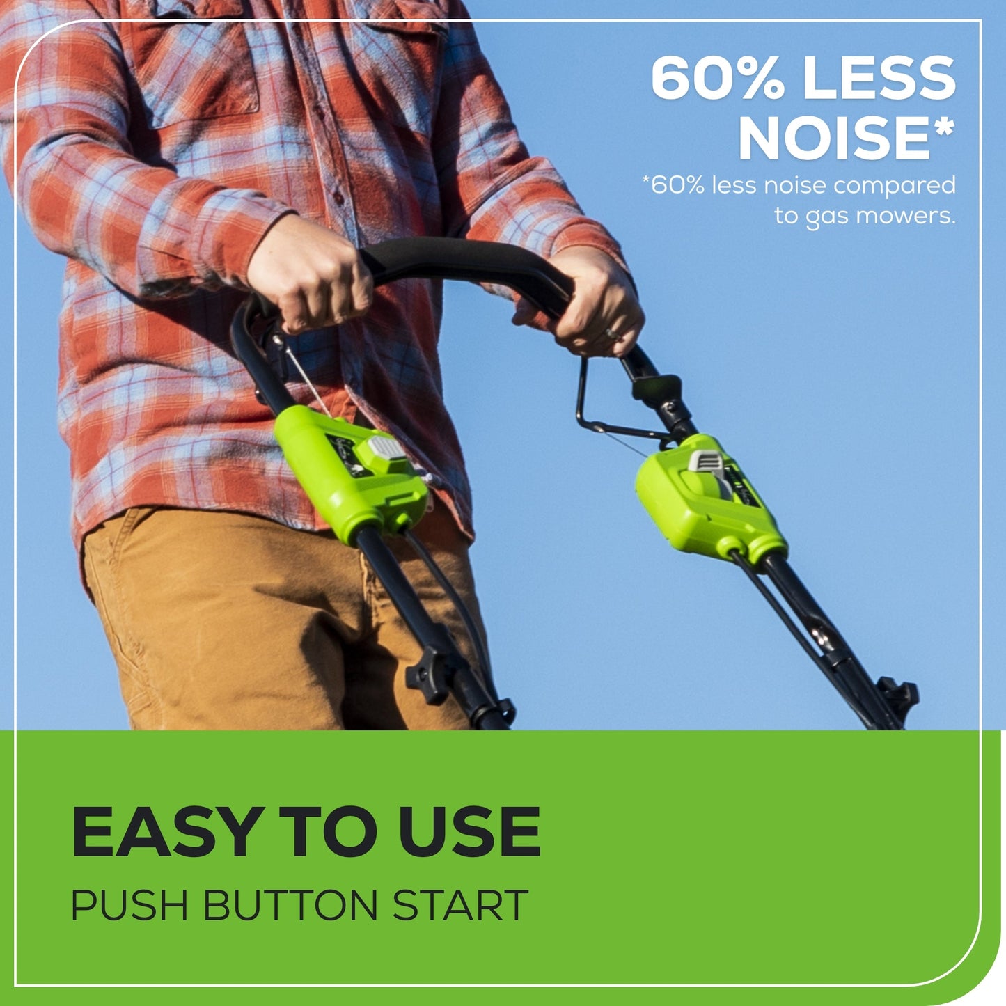 Greenworks RENEWED 40V 21" Cordless Battery Self-Propelled Lawn Mower 3PC Combo Kit w/ (1) 5.0Ah Battery, (1) 2.0Ah Battery & (2) Chargers - 1369202-OB