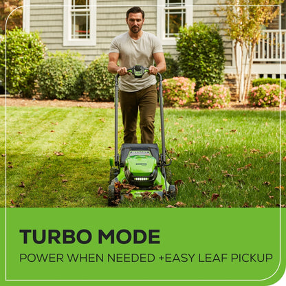 Greenworks 80V 21" Cordless Battery 4-in-1 Self-Propelled Mower w/ (2) 4.0Ah Batteries & Charger - 2533902